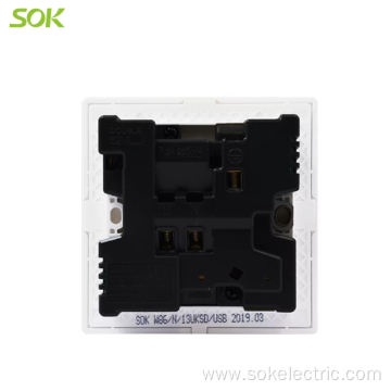 2.1A13A USB Charger Double Pole Switch Outlet sockets